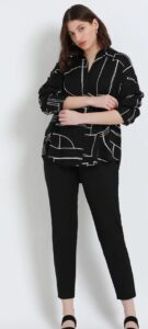 printed casual oversize shirt