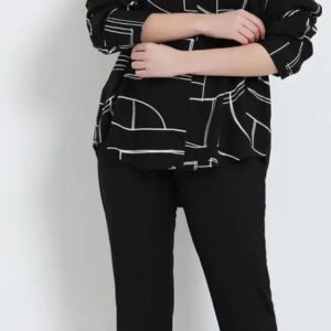 printed casual oversize shirt